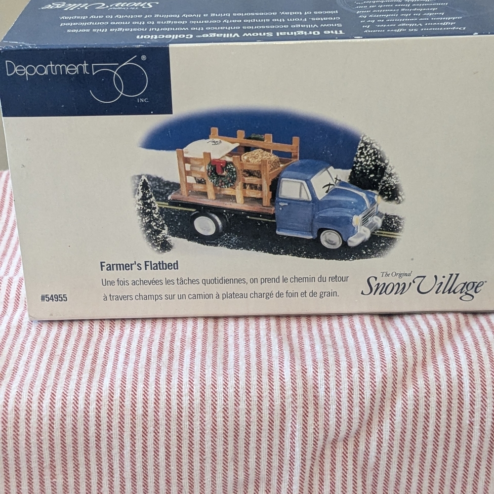 Department 56 Snow Village Farmer's Flatbed